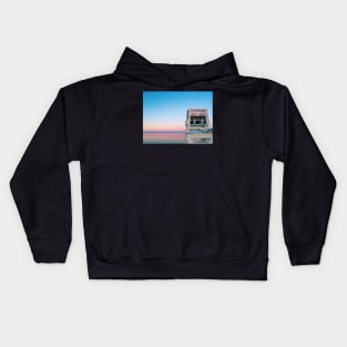 Pastel Beach Sunrise New England Summer Kids Hoodie